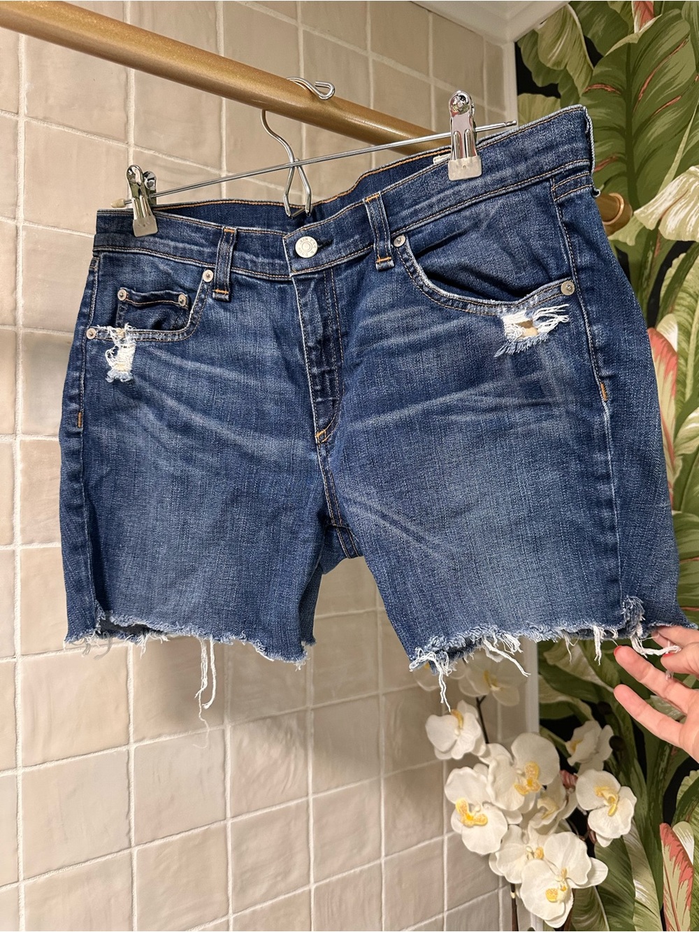 Rag & Bone Denim Cut Off Shorts Skinny - size 31